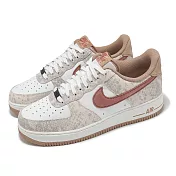 Nike 休閒鞋 Air Force 1 07 男鞋 女鞋 蛇紋 粉紅 乾燥玫瑰粉 AF1 HF2898-100