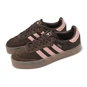 adidas 休閒鞋 Sambae W 女鞋 棕 可可 微厚底 草莓巧克力 德訓鞋 愛迪達 JI2744