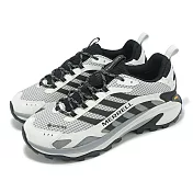 Merrell 登山鞋 Moab Speed 2 GTX 男鞋 灰 白 防水 黃金大底 抓地 緩衝 戶外鞋 ML038067