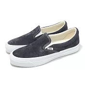 Vans 休閒鞋 Lx Classic Slip-On 98 男鞋 女鞋 灰 白 麂皮 懶人鞋 情侶鞋 板鞋 VN000D5AEPW