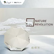 【雙龍牌】北極熊輕量黑膠自動開收傘防曬自動傘(抗UV防風晴雨傘折傘B6061E) 梧桐米