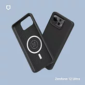 犀牛盾 ASUS Zenfone 12 Ultra (6.78吋) SolidSuit (MagSafe兼容) 經典防摔背蓋手機保護殼 - 經典黑