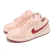 Nike 休閒鞋 Wmns Air Jordan 1 Low 女鞋 粉紅 紅 情人節 AJ1 果凍勾勾 HF3174-600