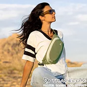 【Travelon 美國防盜包】Voyages防盜腰包/斜背包/胸前包TL-43668 綠