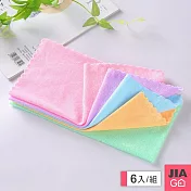 JIAGO 細纖維彩虹抹布30x30cm (6入組)