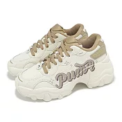 Puma 休閒鞋 Pulsar Wedge Wns Collegecore 女鞋 米白 棕 厚底 老爹鞋 40049202 23cm BEIGE/BROWN