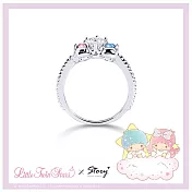 【客製品】STORY 故事銀飾 - KIKILALA莫桑鑽系列-雙子星莫桑石單鑽純銀戒指 戒圍#9