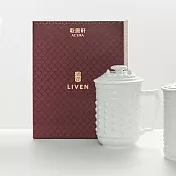 《乾唐軒活瓷》經典勢在必得高杯 / 含蓋 / 雪白瓷 600ml 雪白瓷