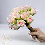 【Floral M】法式西麗雅玫瑰甜心粉仿真花花材（10入/組）