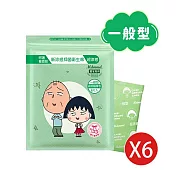 Mdmmd. 明洞國際X櫻桃小丸子聯名衛生棉 櫻花蜜桃香 - 一般型 24.5cm (6包組)