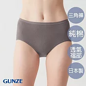 【日本GUNZE】日本製高級純棉小褲 M 深灰