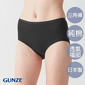 【日本GUNZE】日本製高級純棉小褲 M 黑
