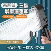 【APEX】直式氣旋增壓過濾三檔出水蓮蓬頭組_附一濾心 (三檔增壓蓮蓬頭/花灑蓮蓬頭/浴室蓮蓬頭/節水蓮蓬頭) 鈦金灰