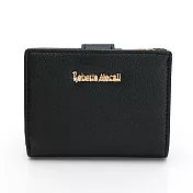 Roberto Mocali - 義大利諾貝兔凱莉經典系列 扣式短夾-共5色 黑色