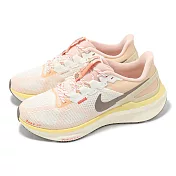 Nike 慢跑鞋 Wmns Air Zoom Structure 25 女鞋 粉橘 黃 運動鞋 支撐 緩震 HV5987-121 23cm PINK/YELLOW