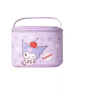 【三麗鷗 Sanrio】橢圓萬用化妝包 酷洛米-紫色