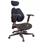 GXG 高雙背工學 電腦椅(電競腳/2D滑面金屬扶手)  TW-3076 KGA6