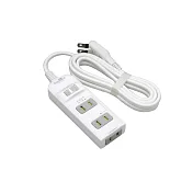 【Qonnect】1開3插2P 1.8M延長線 C-03N