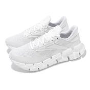 Reebok 慢跑鞋 Floatzig 1 男鞋 白 支撐 緩衝 全白 運動鞋 100226461 27cm WHITE/WHITE/GREY