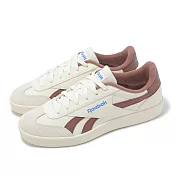 Reebok 休閒鞋 Smash Edge S 男鞋 女鞋 米白 粉 皮革 麂皮 復古 情侶鞋 100228710 24.5cm CHALK/BROWN/BLUE