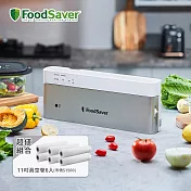 美國FoodSaver-直立式真空保鮮機VS0195+ 11吋真空卷6入