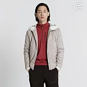 ADISI 男SMAWARM海洋溫控超撥水彈性外套 AJ2421076 (M-3XL)｜蚵殼棉 運動外套 保暖外套 防潑水 抗風 海洋紗 M 栗灰