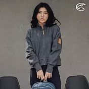 ADISI 女環保紗針織休閒保暖外套 AJ2421081 (S-2XL)｜磨毛 吸濕 排汗 針織外套 S 夜空黑