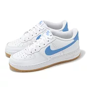 Nike 休閒鞋 Air Force 1 GS 大童 女鞋 白 藍 AF1 膠底 百搭 FV5948-115