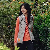ADISI 女圓領圖騰雲彩紗透氣快乾保暖上衣(熊) AL2421038 (S-2XL)｜磨毛 輕量 排汗 速乾 彈性 S 粉橘