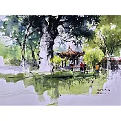 【玲廊滿藝】(阿力)余思瑩-林家花園八卦亭39x27cm