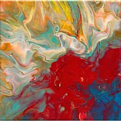 【玲廊滿藝】郭家秀 S.K-潮汐焰火20x20cm