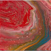 【玲廊滿藝】郭家秀 S.K-紅湧波潮20x20cm