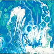 【玲廊滿藝】趙書巧-碧綠海浪20x20cm