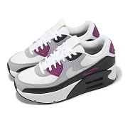 Nike 休閒鞋 Air Max 90 LV8 女鞋 白 紫 黑 厚底 增高 氣墊 運動鞋 緩震 FD4328-109