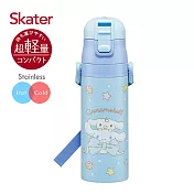 日本 Skater 不鏽鋼直飲保溫水壺(470ml)-大耳狗Ribbon