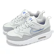 Nike 休閒鞋 Air Max 1 Easyon SE PS 童鞋 中童 灰 藍 氣墊 魔鬼氈 運動鞋 HF0964-001