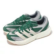 adidas 慢跑鞋 Lightblaze 男鞋 綠 灰 膠底 復古 麂皮 緩震 休閒鞋 愛迪達 JR2616 27cm GREEN/GREY