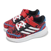 adidas x 漫威 童鞋 Spider-Man Runfalcon 3 EL I 小童 紅藍 蜘蛛人 學步鞋 IH8758 14cm RED/BLACK