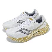 Saucony 競速跑鞋 Endorphin Speed 4 男鞋 白 金 倫敦馬拉松 輕量 路跑 運動鞋 索康尼 S2094025