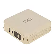 YYL 多合一無線充電行動電源(10000mAh) MagSafe 自帶線 Type-C Lightning -輕奢奶茶