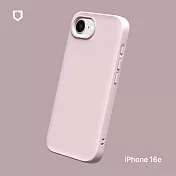 犀牛盾 iPhone 16e(6.1吋) SolidSuit防摔背蓋手機殼-經典款 - 雪酪粉