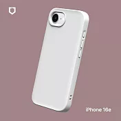 犀牛盾 iPhone 16e(6.1吋) SolidSuit防摔背蓋手機殼-經典款 - 經典白