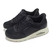 Skechers 休閒鞋 Uno-Banksia Slip-Ins 寬楦 女鞋 黑 氣墊 運動鞋 177117WBLK 24cm BLACK