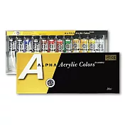 【ALPHA】金級 壓克力 顏料 20ml 12色 / 組 B0312-5