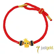 【Just Gold 鎮金店】金蛇寶寶-皇冠 黃金手繩