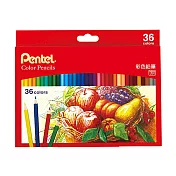 【Pentel 飛龍】彩色鉛筆 36色 /盒 CB8-36TH(36色組)