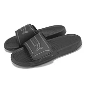 Puma 拖鞋 Royalcat Comfort 2 男鞋 黑 灰 魔鬼氈 緩衝 一片拖 涼拖鞋 40033801