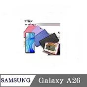 三星 Samsung Galaxy A26 5G 冰晶系列隱藏式磁扣側掀皮套 手機殼 側翻皮套 可插卡 可站立 桃色