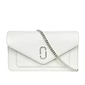 MARC JACOBS The Longshot DTM 防刮皮革信封造型皮夾式鍊包 WOC (白色)
