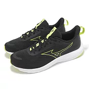 Mizuno 慢跑鞋 Esperunzer 2 超寬楦 男鞋 黑 黃 運動鞋 反光 緩震 美津濃 K1GA2444-11 28cm BLACK/YELLOW